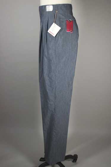 Silver gray fleck drop-loop 1950s mens pant 32 wai