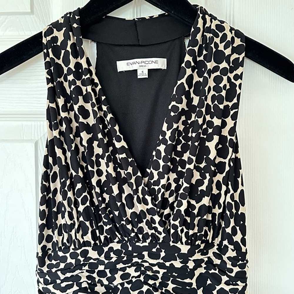 Evan Picone Womens Faux Wrap Dress Animal Print S… - image 3