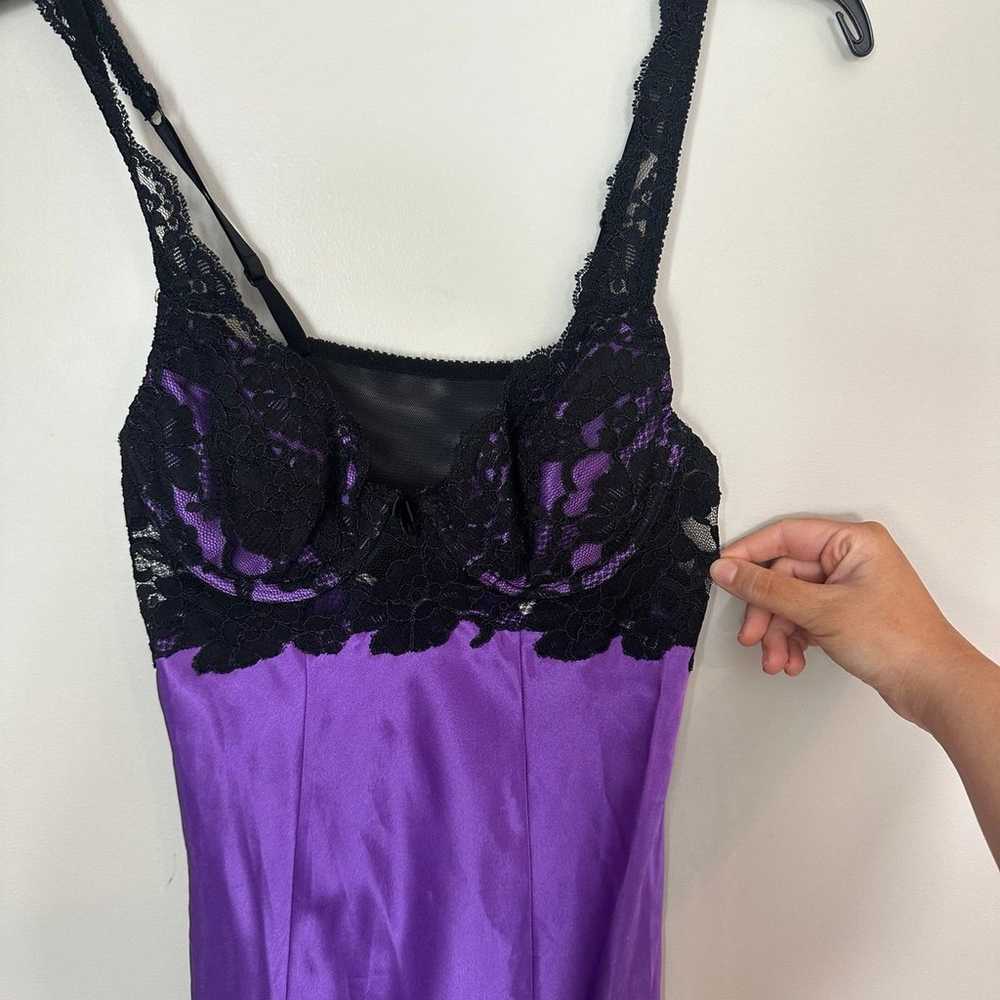 Victoria Secret Y2K/90s slip dress midi purple sm… - image 3