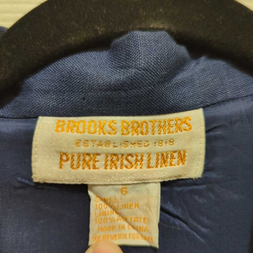 Vintage brooks brothers pure Irish linen button f… - image 4