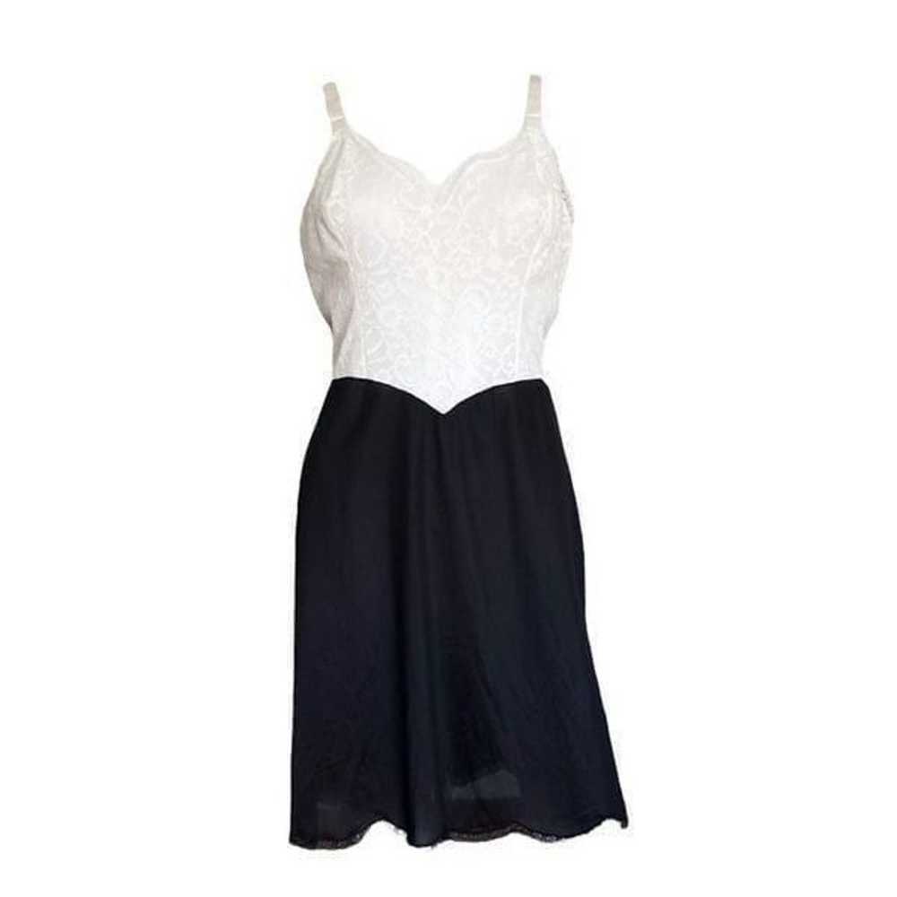 true vintage lace slip mini dress - image 1