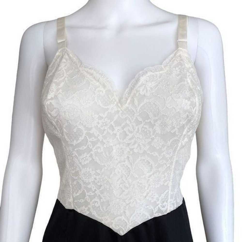 true vintage lace slip mini dress - image 3