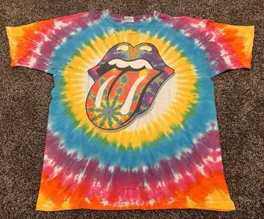 USA製 04&#39;s LIQUID BLUE Rolling Stones tee Vintage Rolling Stones Gray and Red Liquid Blue Tie Dye Tee