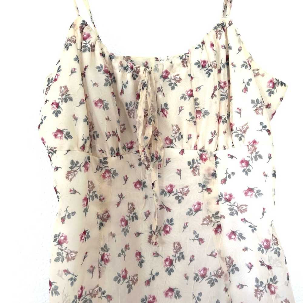 Vintage Dawn Joy Fashions Mini Tank Top Floral Dr… - image 3