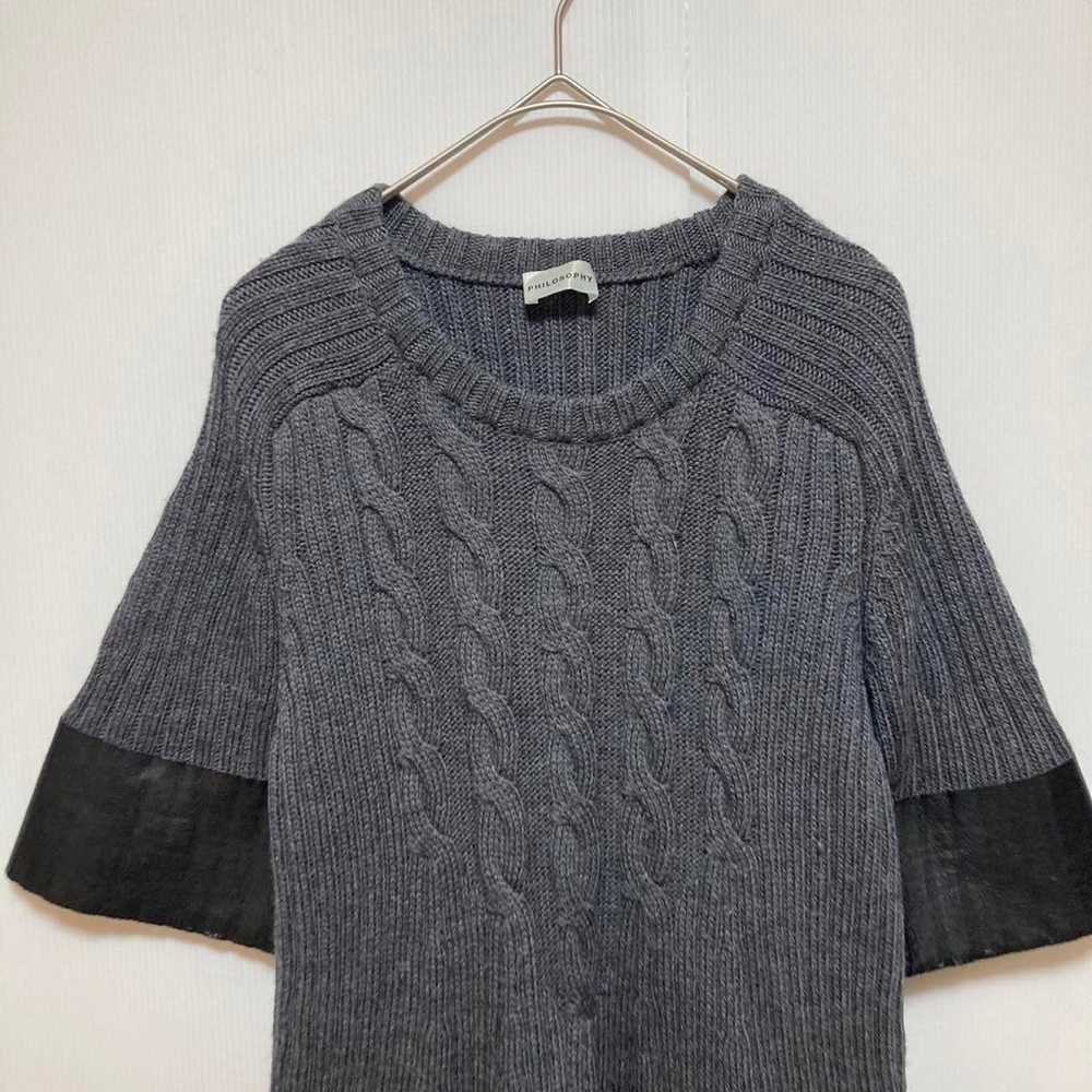 philosophy Italian-made short-sleeved knit mini d… - image 4