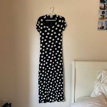 Vintage stretchy maxi dress - image 1