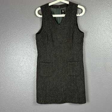 Vintage American Eagle Dress Wool Front Pockets Si