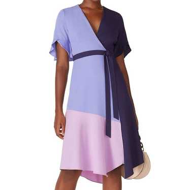 HUTCH Colorblock Wrap Dress