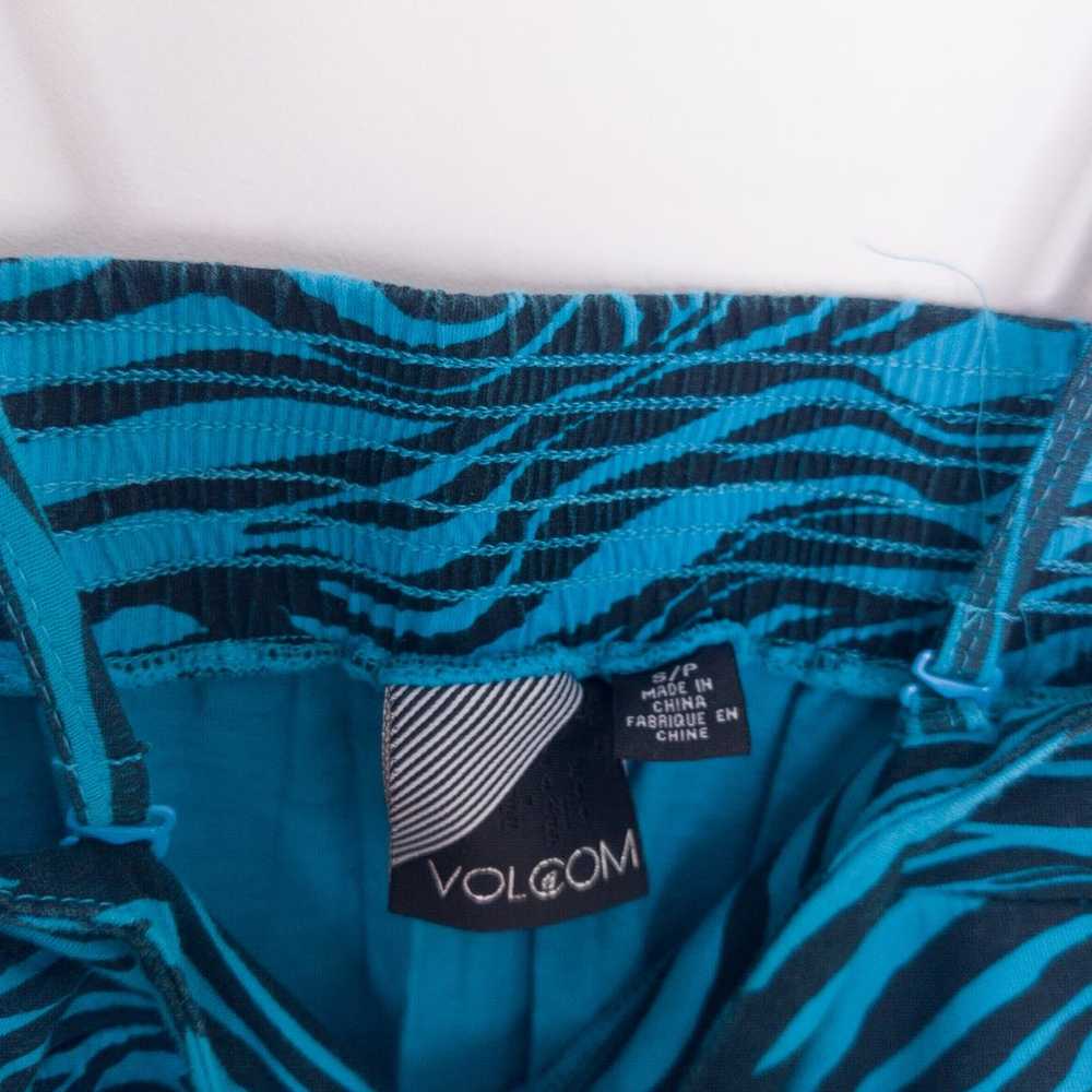 Volcom Dress Vintage Skater Zebra Print Blue & Bl… - image 5