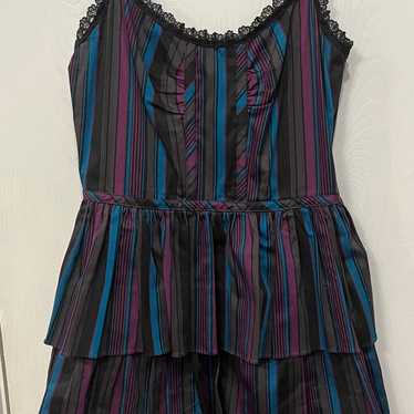 Awesome vintage Y2K Betsey Johnson Mini Dress Str… - image 1