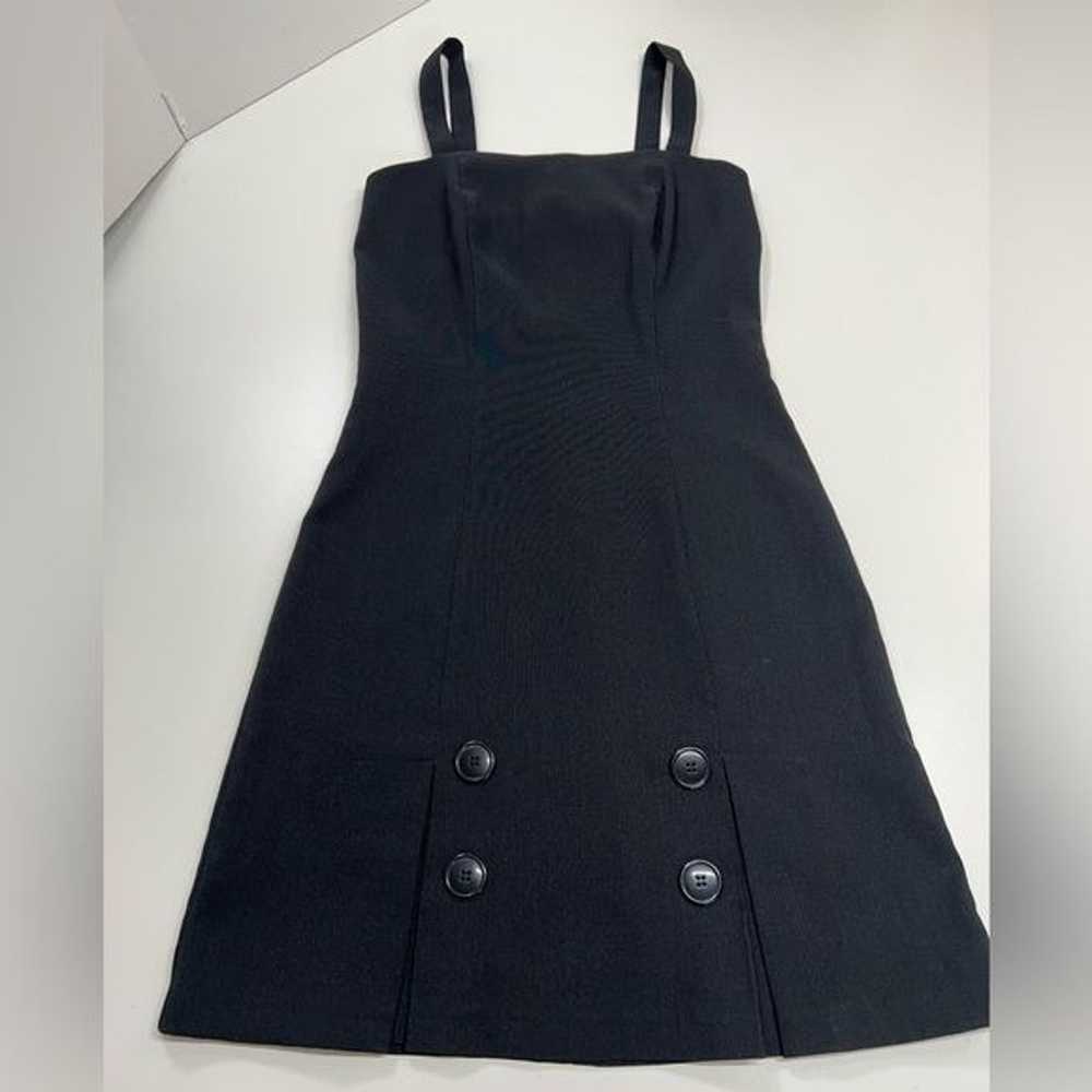 Vintage 90s La Belle Black Mini Dress Sleeveless … - image 8