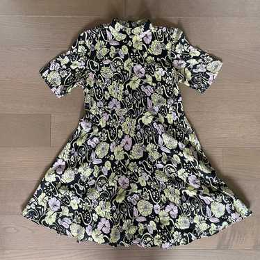 TopShop Boutique Floral Short Sleeve Mini Dress