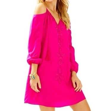 LILLY PULITZER | Fulton Magenta Pink Silk Tunic Dr