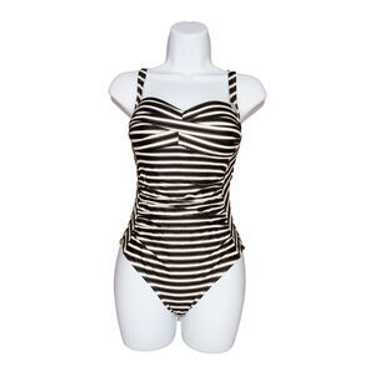 Nip Tuck Stripe Joanne Twist Front One Piece Swim… - image 1