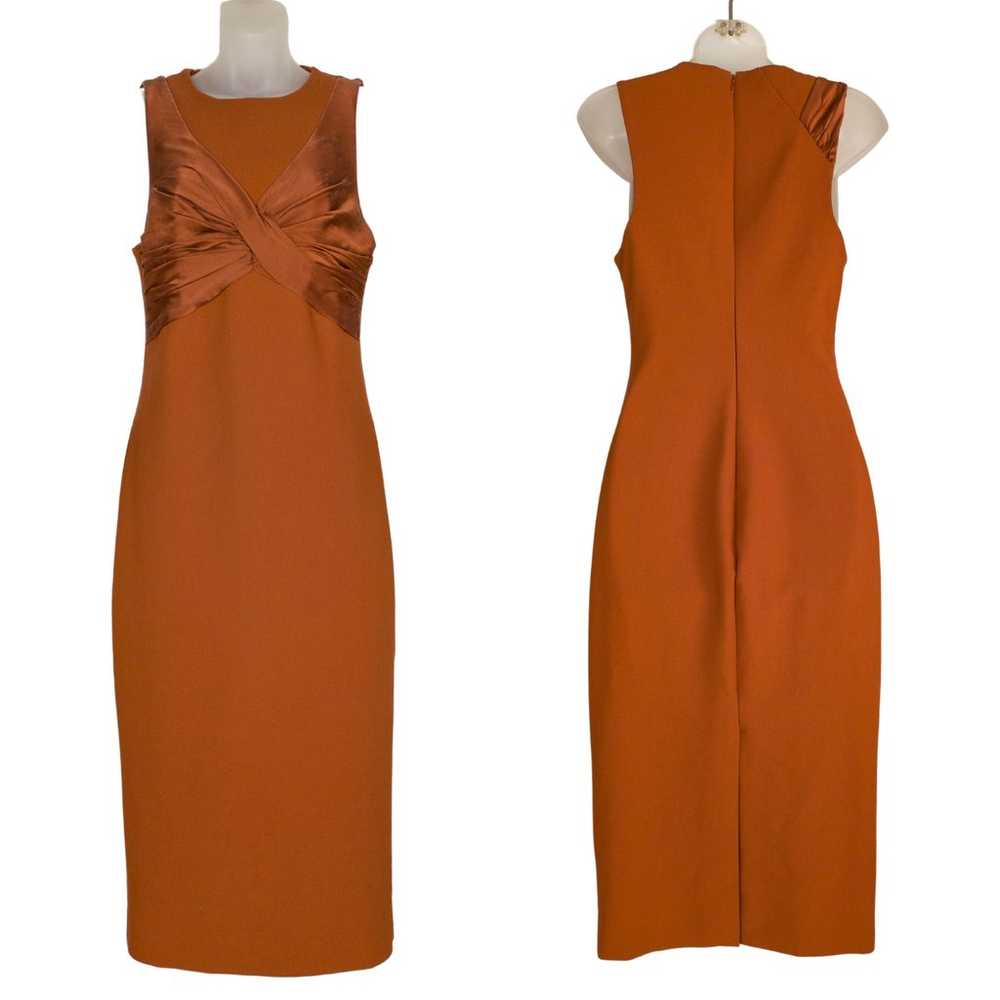 CINQ A SEPT Adelise Dress in Tobacco Midi Sheath … - image 2