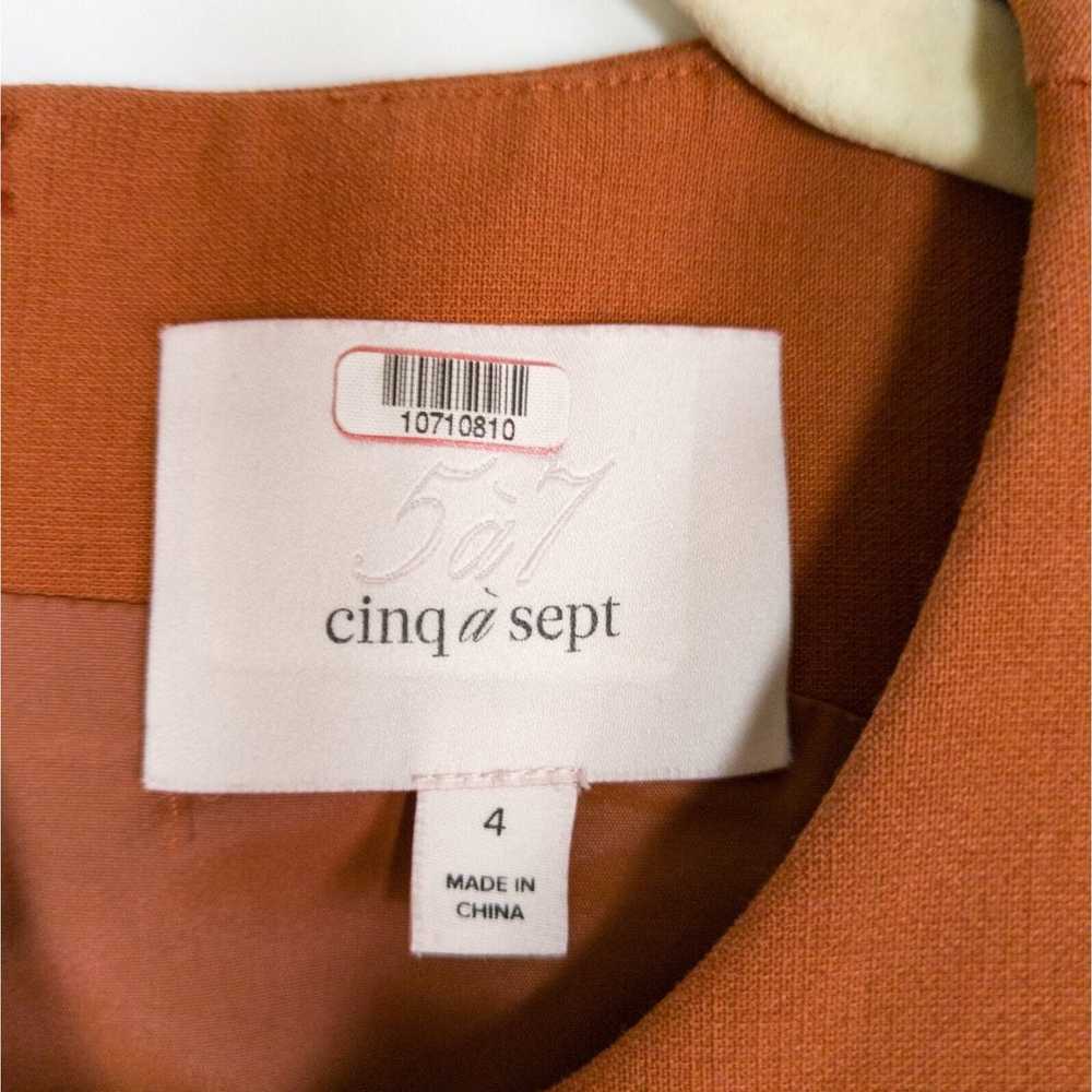 CINQ A SEPT Adelise Dress in Tobacco Midi Sheath … - image 3