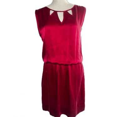 Akiko Vintage Red Silk Dress - image 1