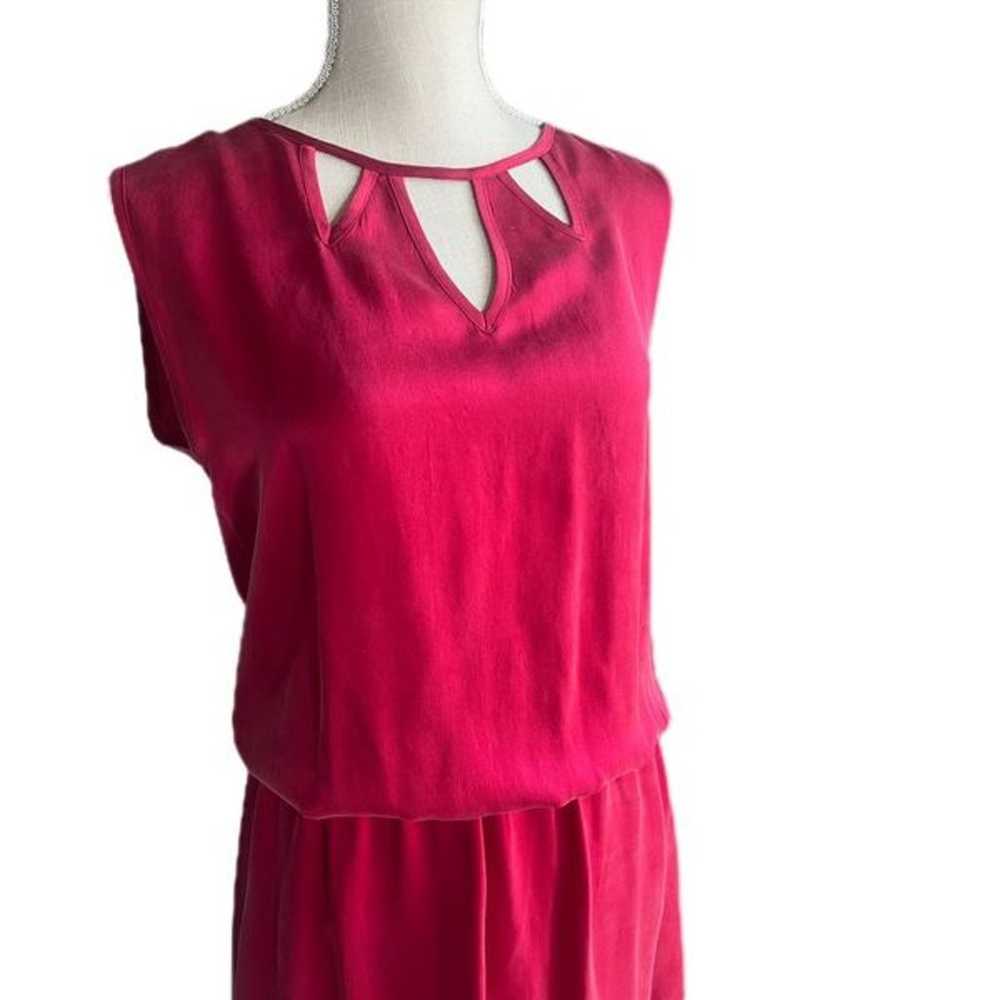 Akiko Vintage Red Silk Dress - image 2