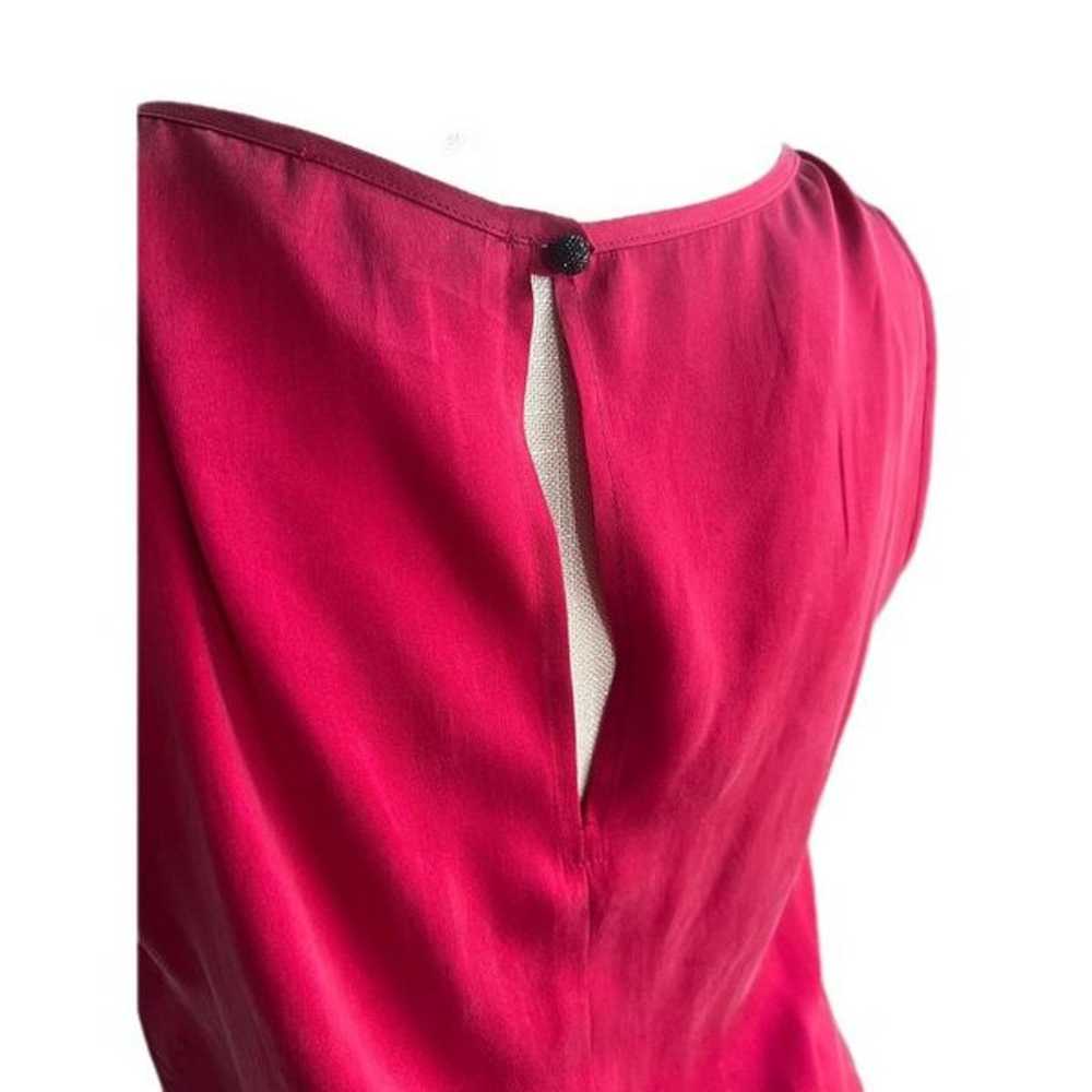 Akiko Vintage Red Silk Dress - image 3