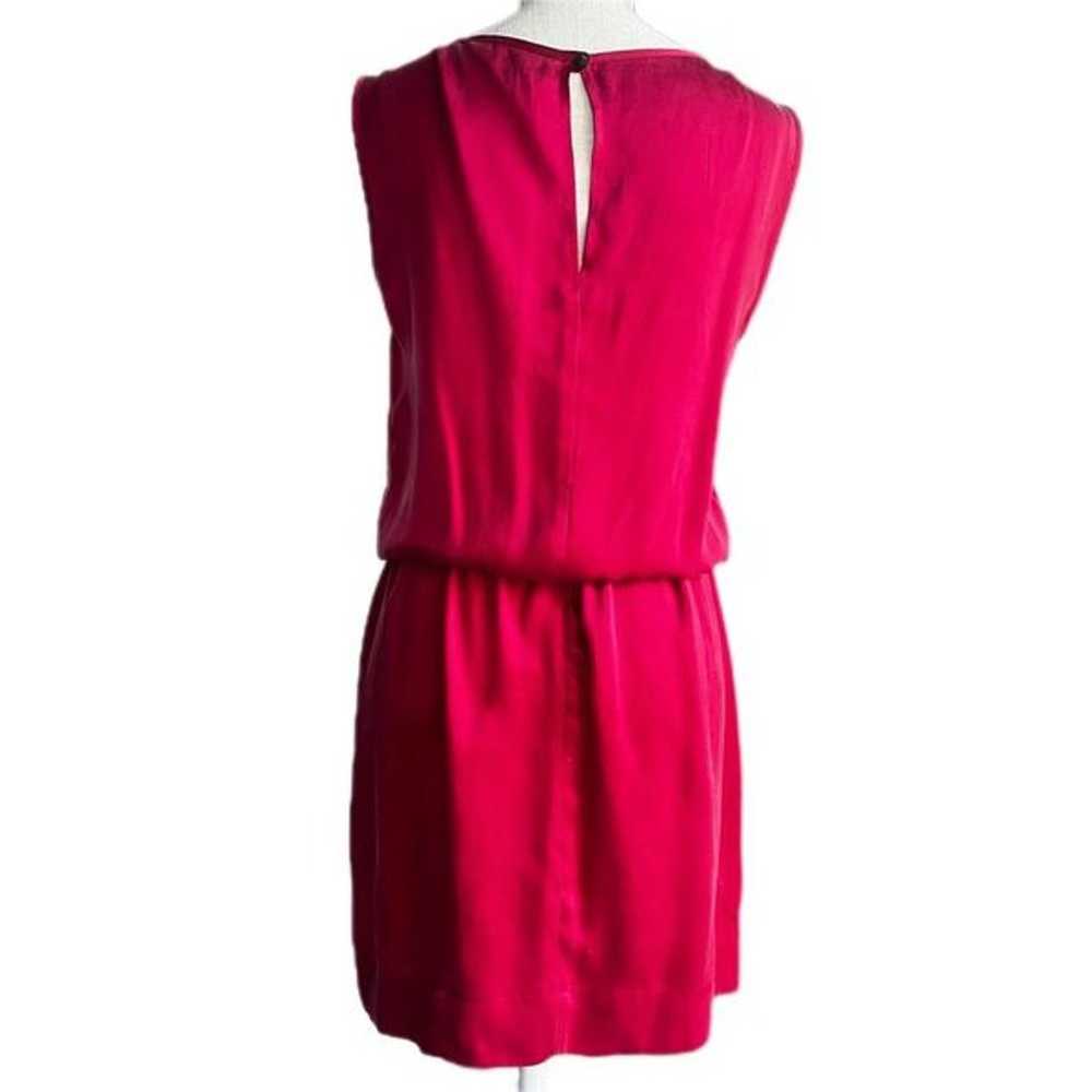 Akiko Vintage Red Silk Dress - image 4