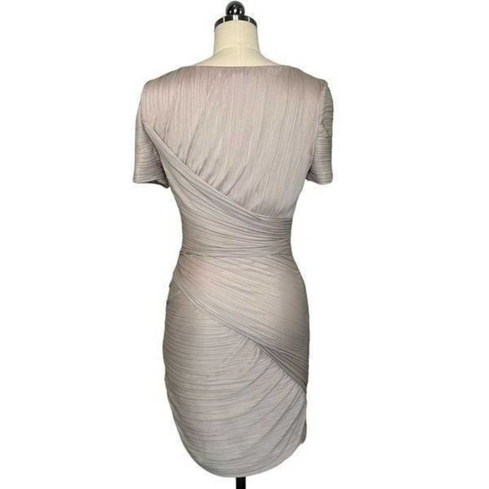 Halston Heritage Cream Ruched Cocktail Mini Dress… - image 8