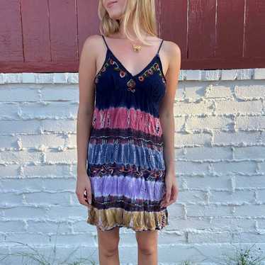 Boho Tie Dye Dress - image 1