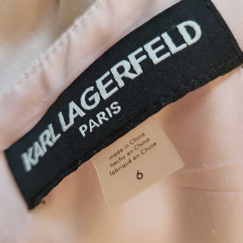 Karl Lagerfeld Paris Pink Tulip Bell Sleeve Sheat… - image 9