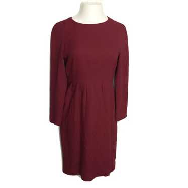 Liz Claiborne Vintage Modest Secretary Red Dress … - image 1