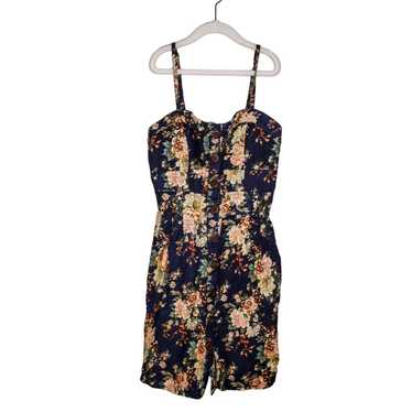 Vintage Delia's Floral Mini Dress Sleeveless Size 