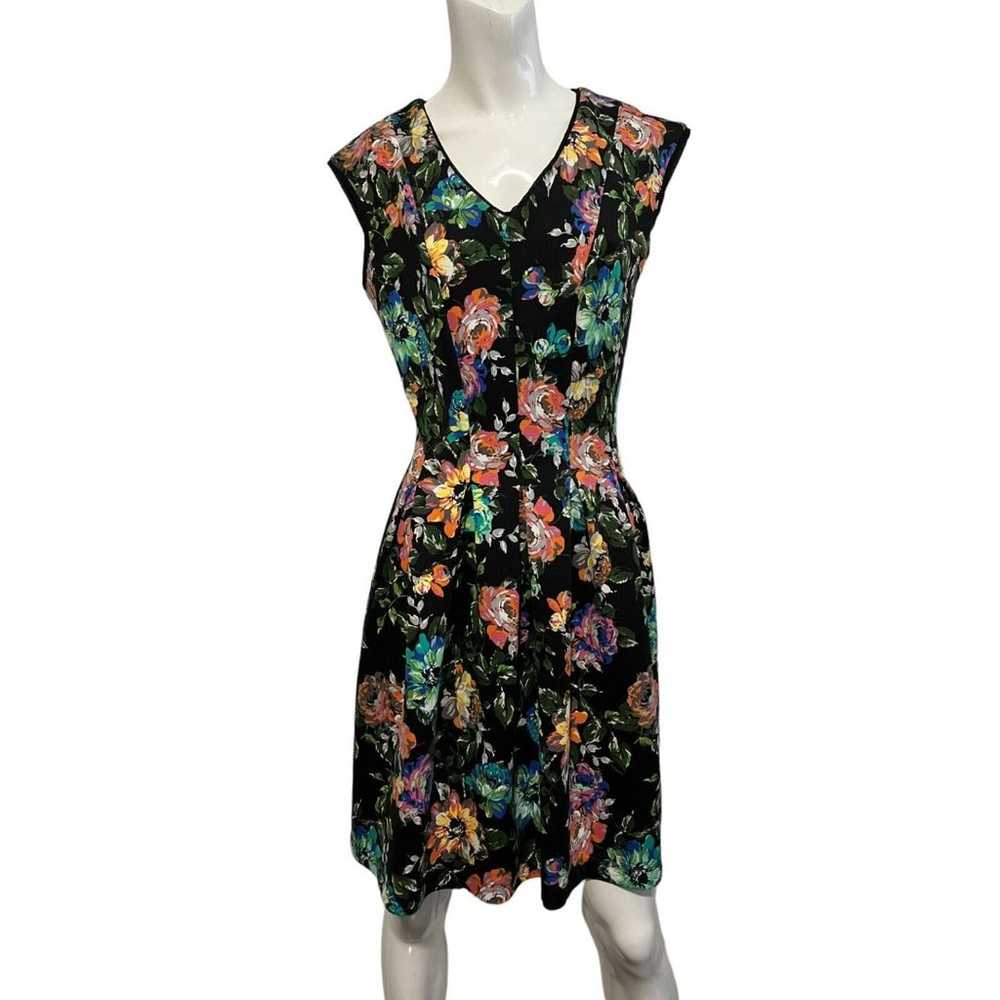 Gabby Skye Womens Dress Floral & Black Fit & Flar… - image 1