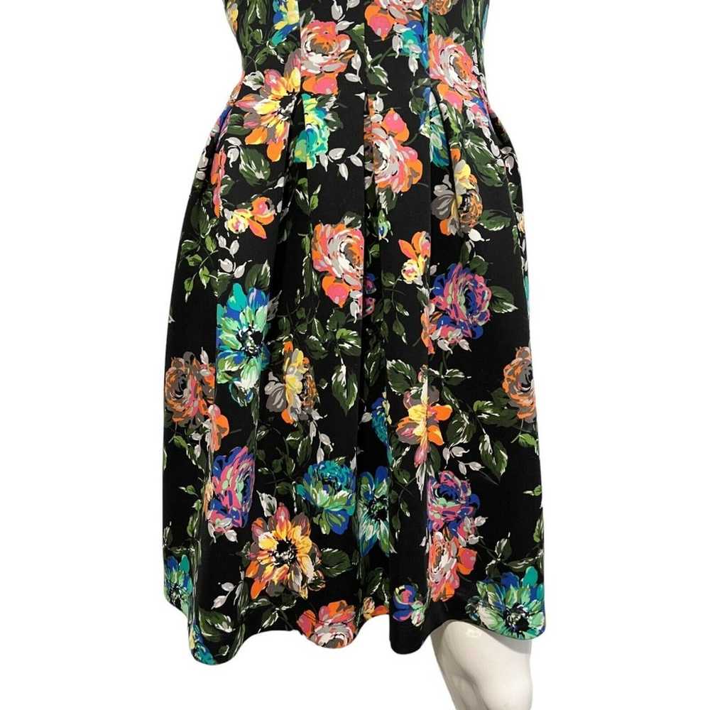 Gabby Skye Womens Dress Floral & Black Fit & Flar… - image 3