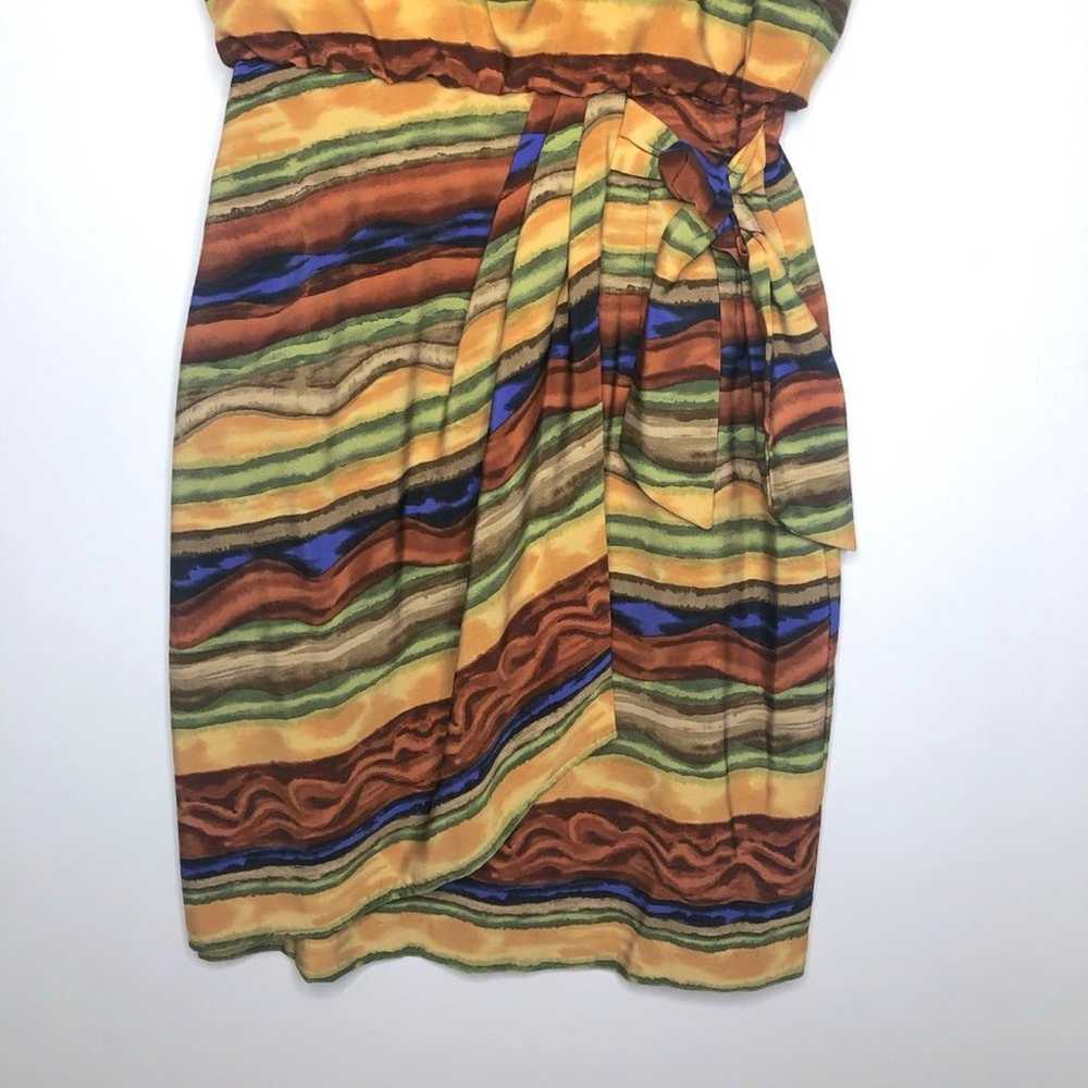 Vintage J. Stevens Funky Faux Wrap Dress 4P - image 7