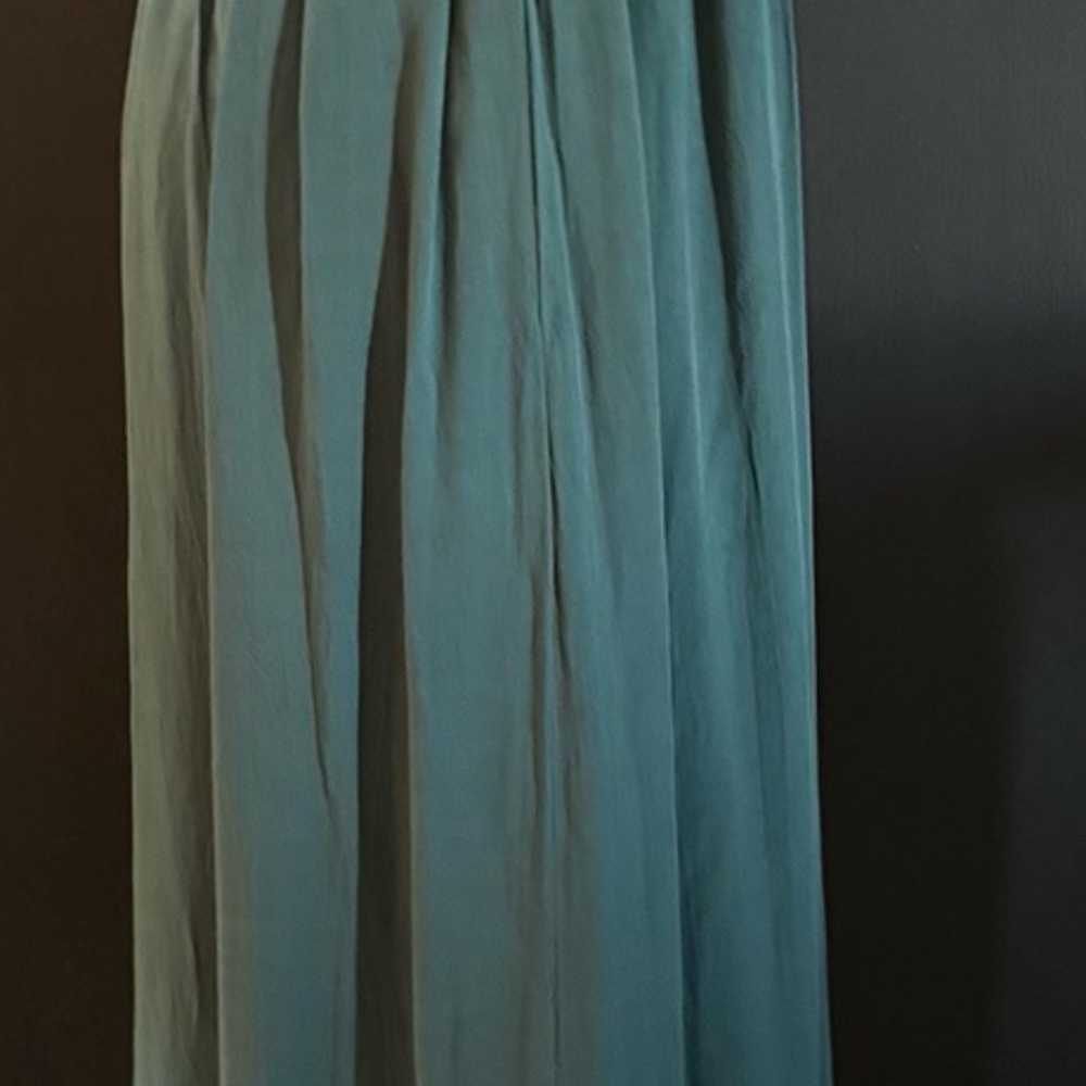 Dusty Emerald embroidered modest maxi dress - image 4