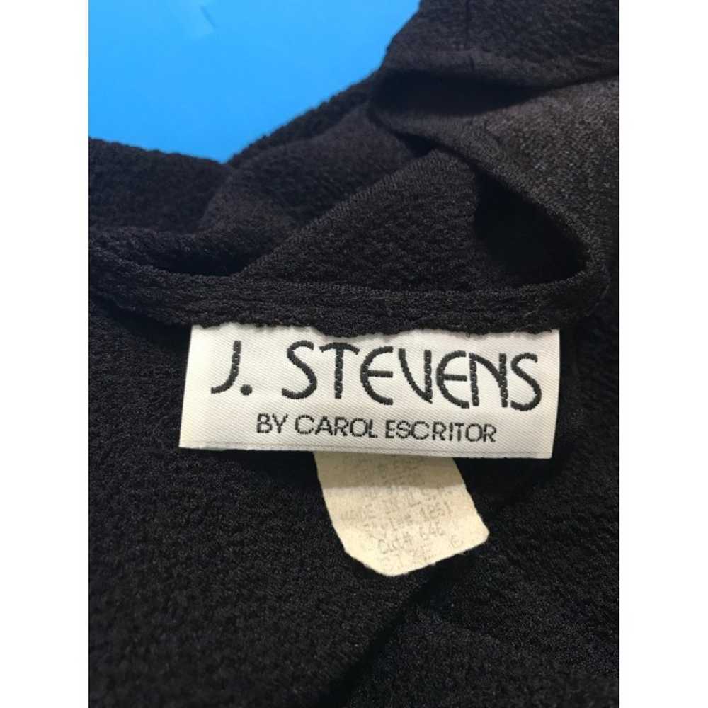 Vintage J Stevens by Carol Escritor Black Maxi Dr… - image 5