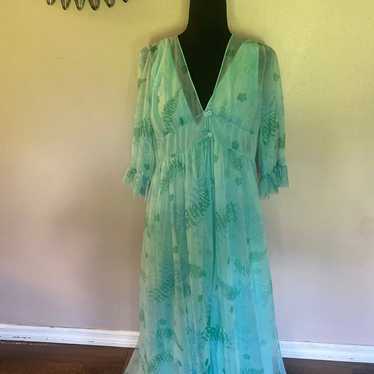 1960 vintage 2  piece dress with chiffon petticoa… - image 1