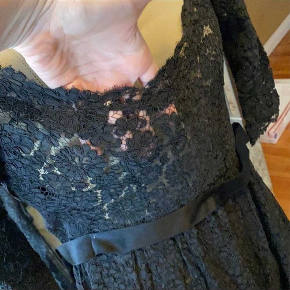 Vintage Black Lace dress - image 8