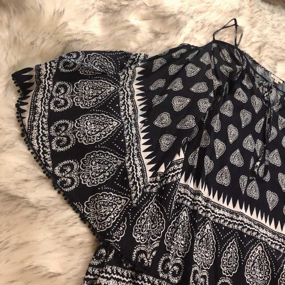 En Creme ASOS Boho Bandana Print Dark Blue & Whit… - image 10