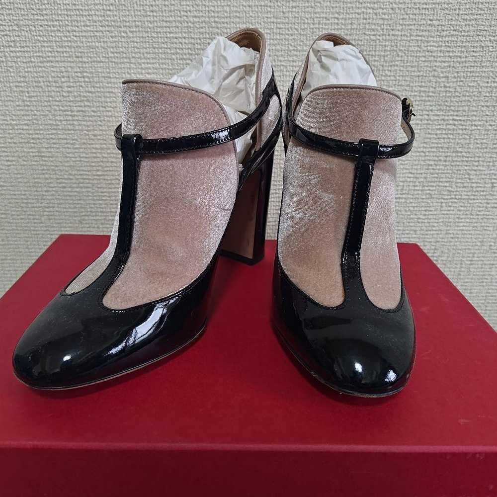 VALENTINO Pink Beige Pink Gold Velour Pumps 10cm … - image 4