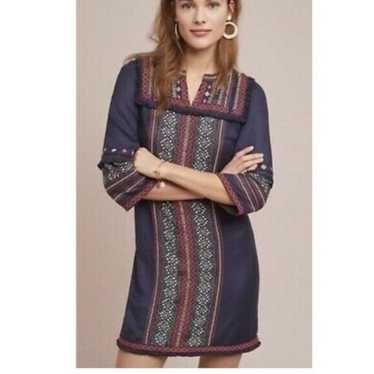 Anthropologie Akemi + Kin Embroidered Tunic Shift… - image 1