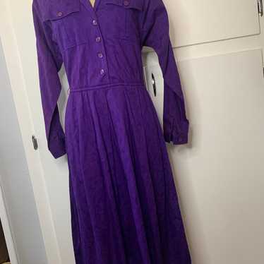 Vtg! 60’s Leslie Fay Purple Dress. Sz. 6