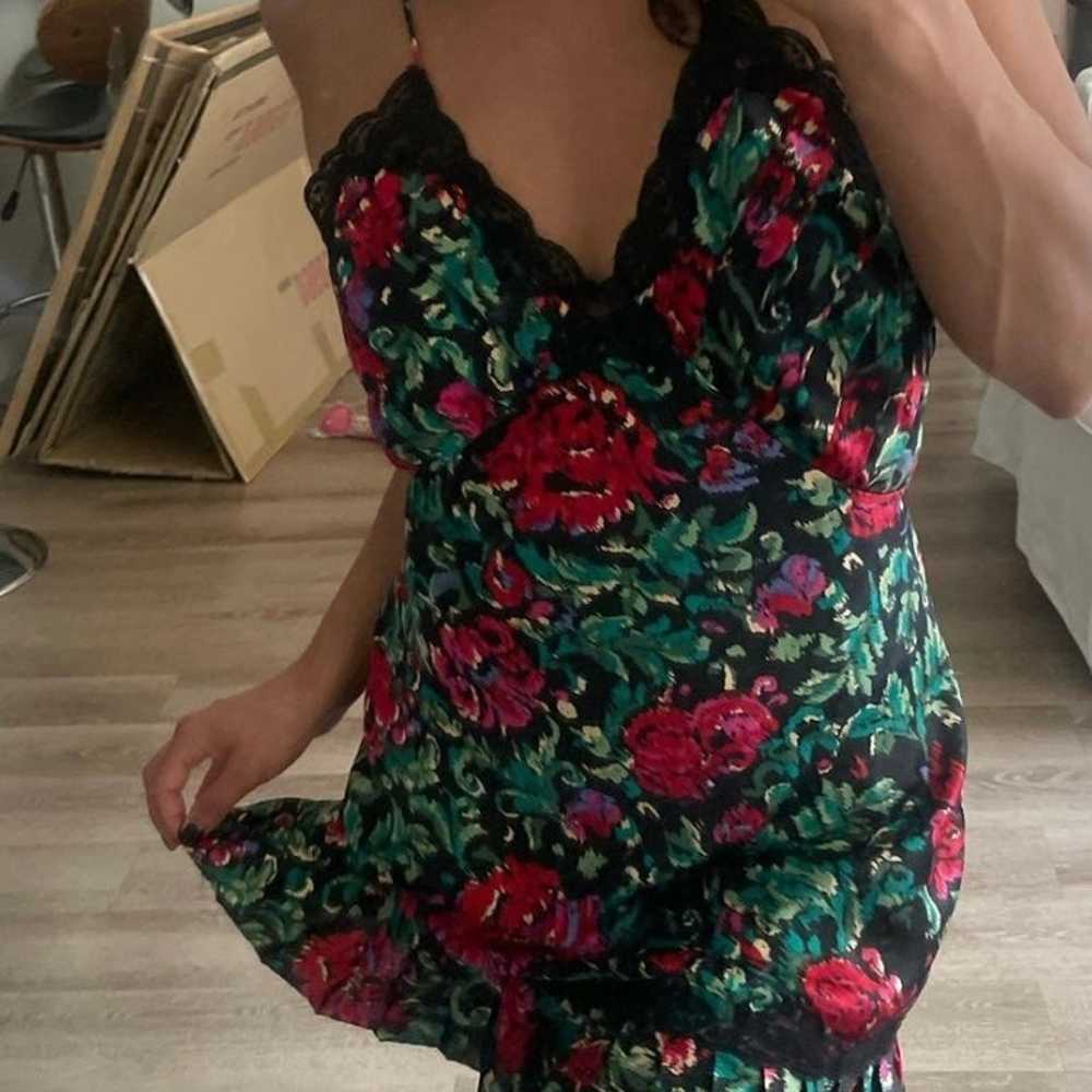 Victorias Secret Gold Label Floral Dress - image 3