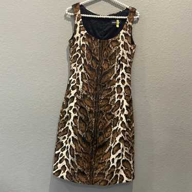 Nicowa animal print fur dress Vintage