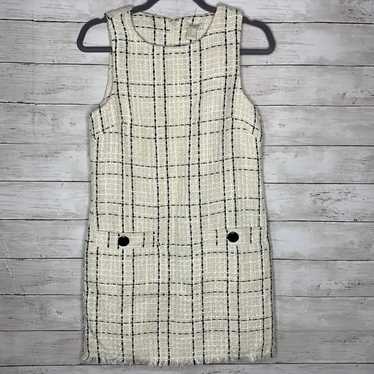 Window pane tweed mini dress - image 1