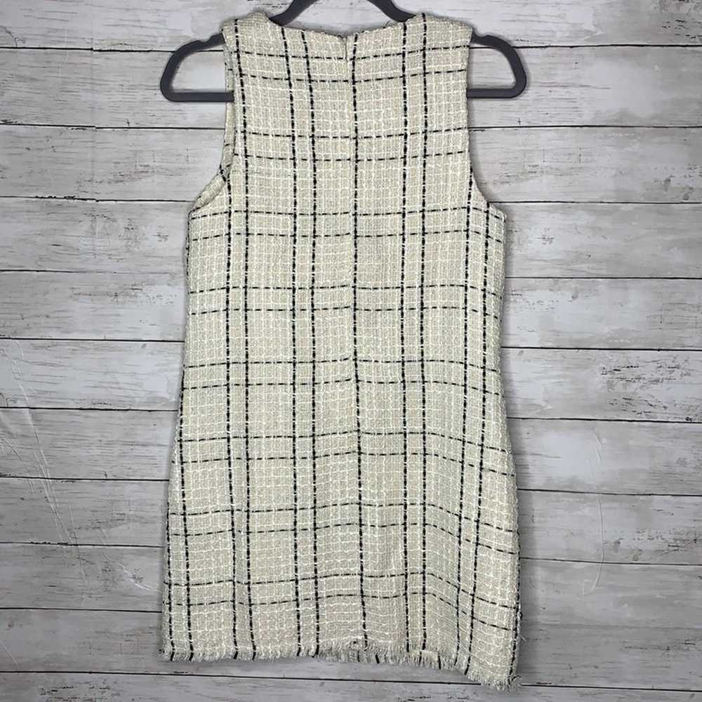 Window pane tweed mini dress - image 3