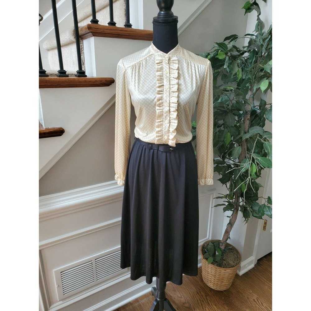 Happenings Mock Neck Vintage Dress - image 1