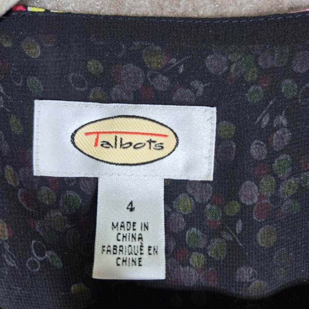 Talbots Silk Dress Womens 4 Sleeveless Black Conf… - image 6