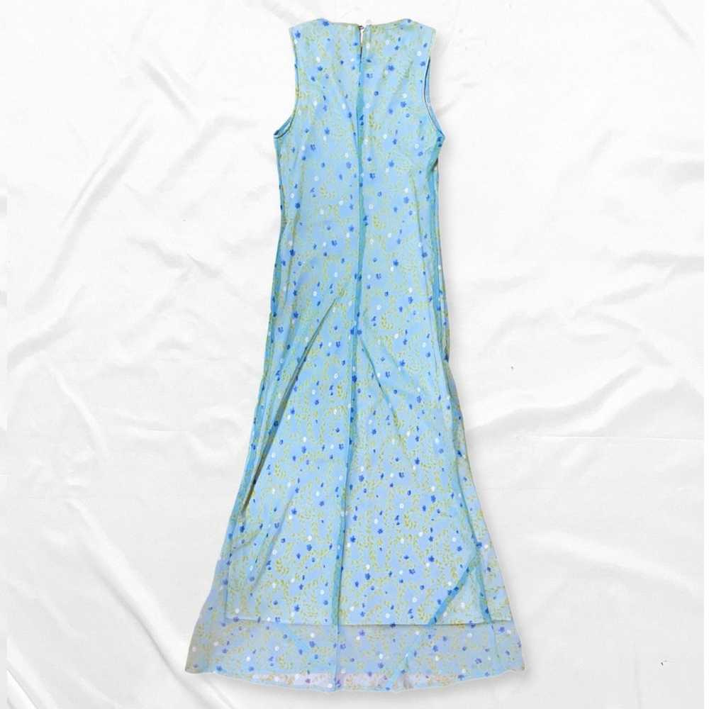 Vintage Y2K Maxi Dress • Blue Floral - image 5