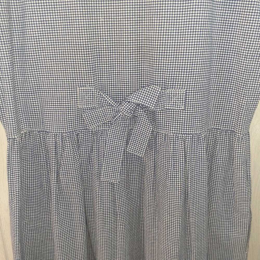 Vintage Casey Coleman Blue & White Checked Short … - image 6