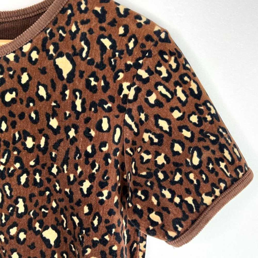 Vintage Carole Little Sport Petites Velvet Leopar… - image 2