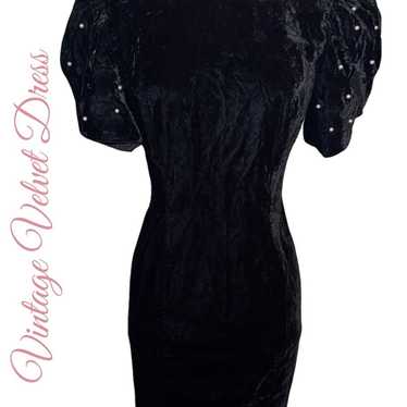 Vintage Velvet Dress - image 1